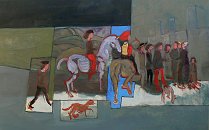 Voir côté jardin - 50P - huile sur toile